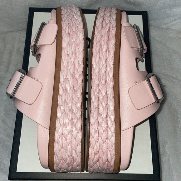 NWT J/SLIDES BONNIE Light Pink Leather Sandal - Picture 13 of 15